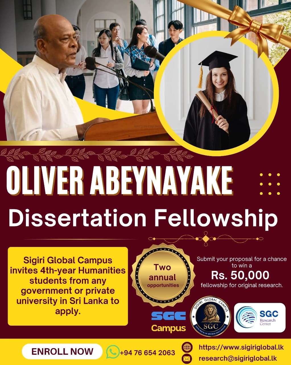 Oliver Abeynayake Dissertation Fellowship