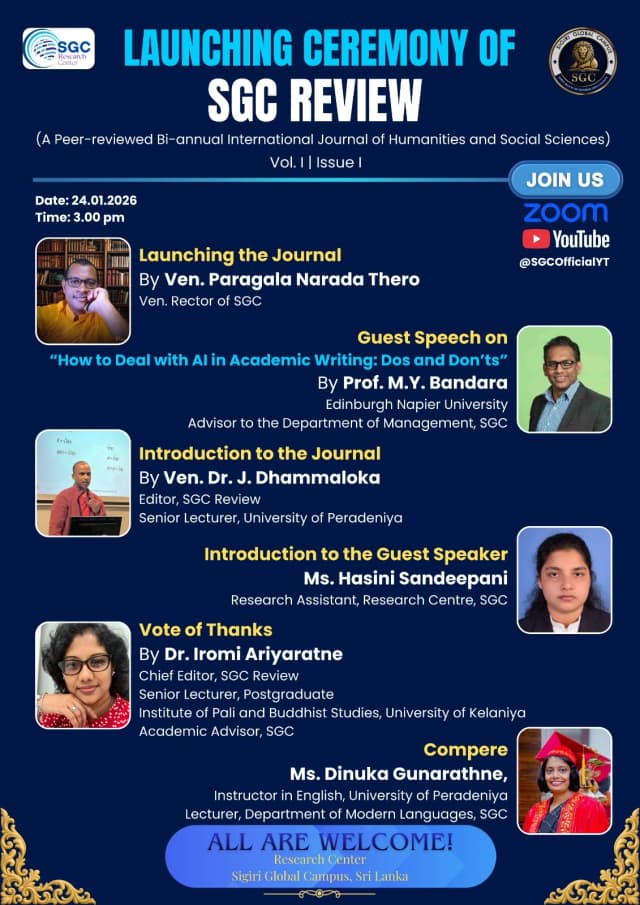 Journal Launch Event